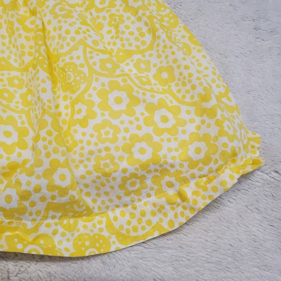 Mini Boden Sunshine Yellow White Floral Sleeveless Crossback Sun Dress Girl 2 3 - Picture 2 of 8
